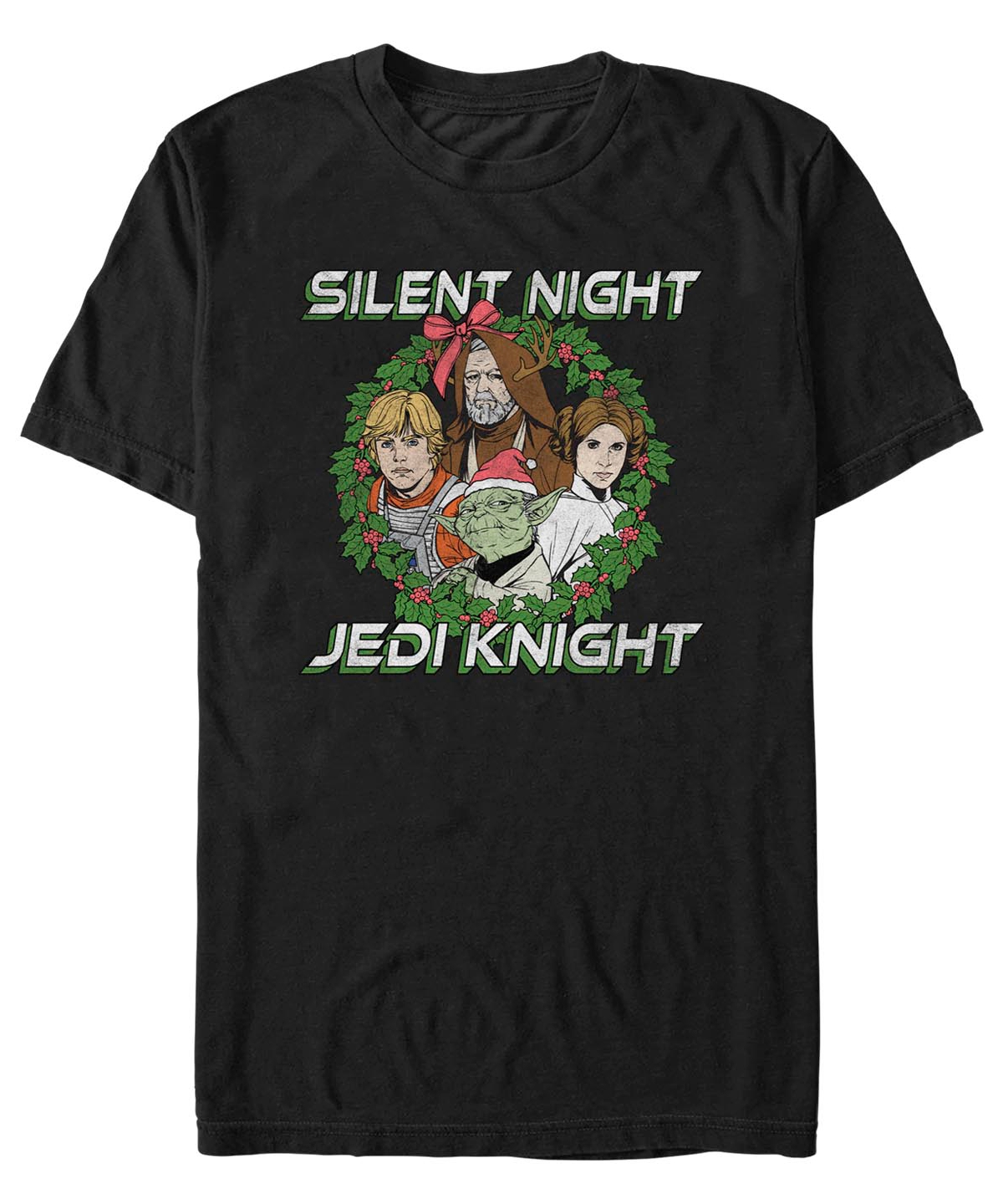 Fifth Sun Men's Star Wars Silent Jedi Short Sleeves T-shirt In Black