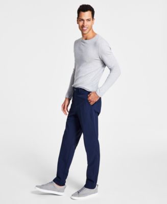 Calvin Klein Men's Slim Fit Tech Solid Performance Dress Pants - Macy's