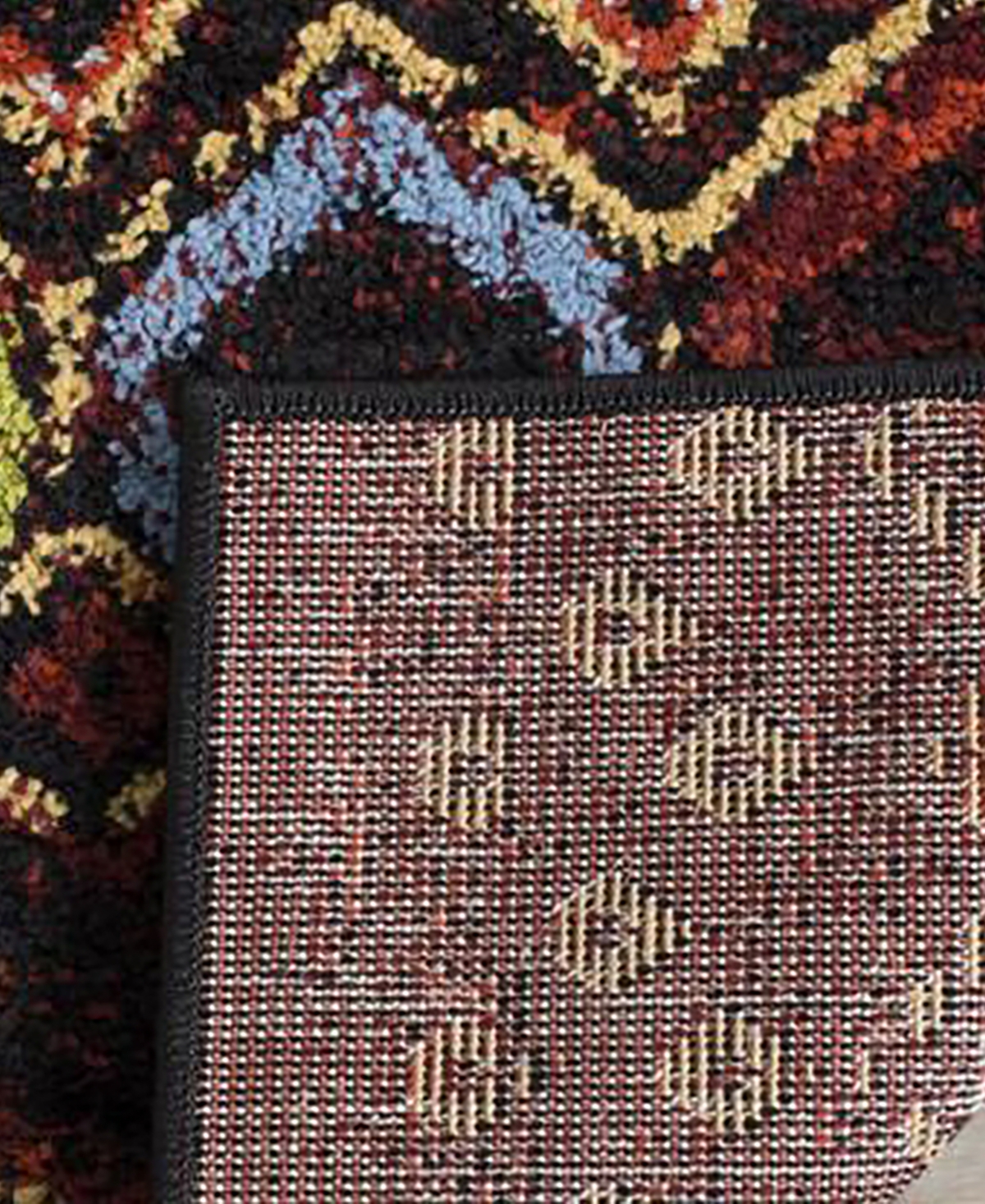 Safavieh Amsterdam AMS108and Multi Outdoor Area Rug - Black