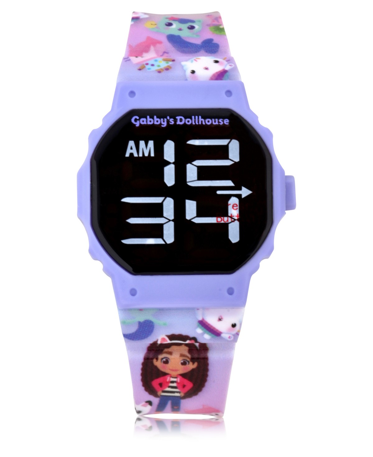 Gabby's Dollhouse Unisex Lilac Silicone Strap LED Touchscreen Watch — фото 1