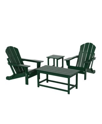 4-Piece Outdoor Paio Adirondack Conversation Set