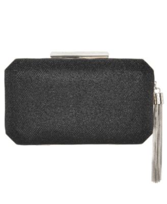 Women's Geometric Minaudiere Bag with Tassle