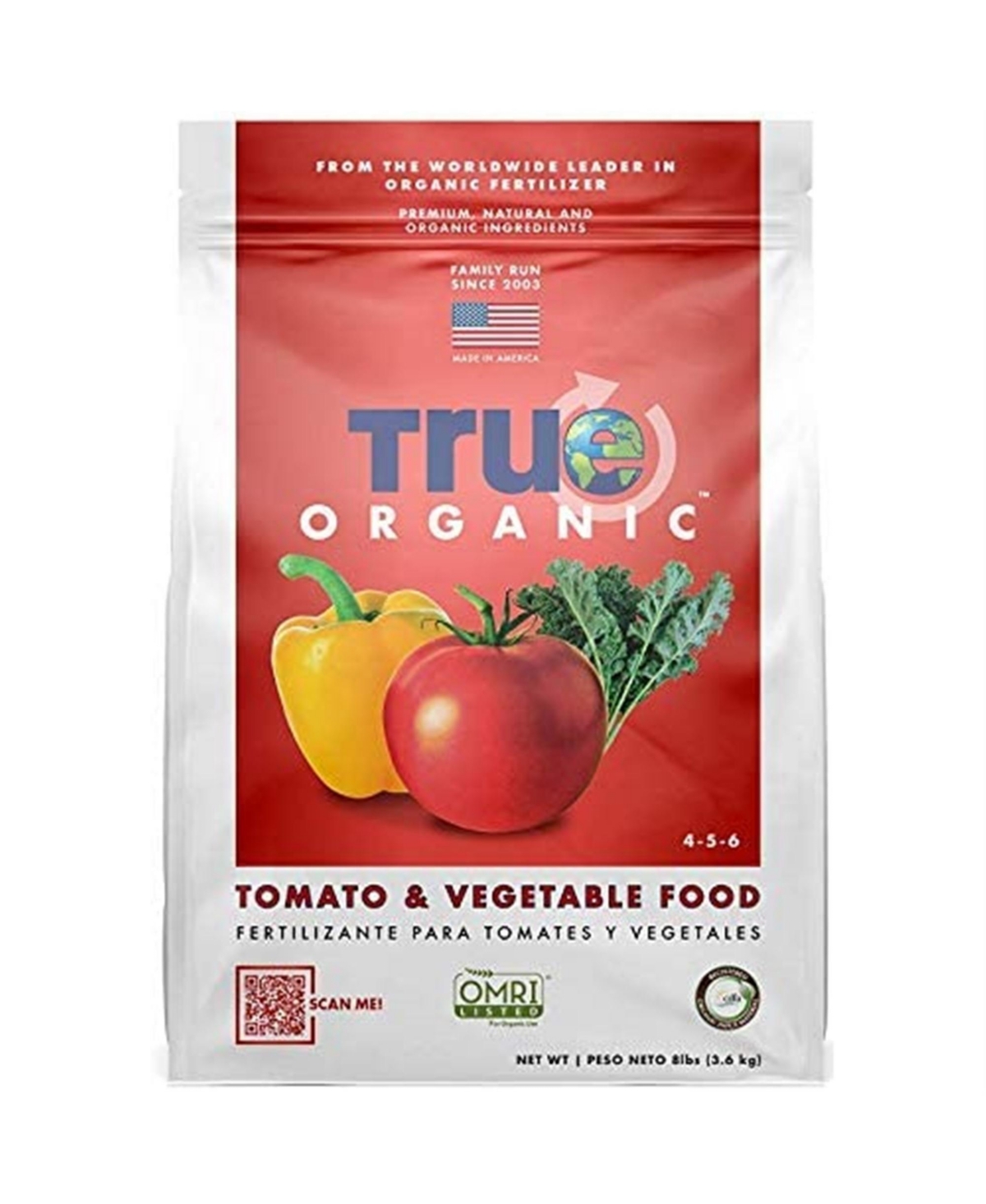 Tomato and Vegetable Plant Food for Organic Gardening 8lb - Brown