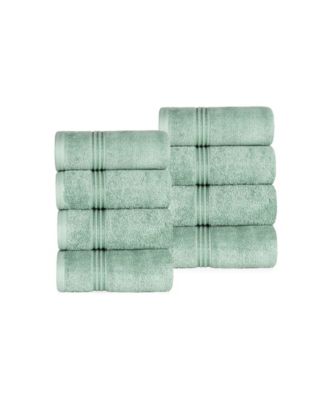 Solid Quick Drying 100% Egyptian Cotton 8-Pc Hand Towel Set