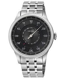 Men's Jones St Swiss Automatic Silver-Tone Stainless Steel Bracelet Watch 45mm