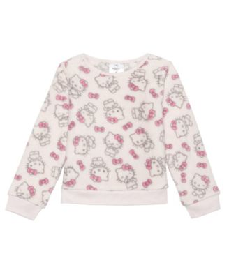 Hello Kitty Little Girls Cozy Pullover Sweatshirt