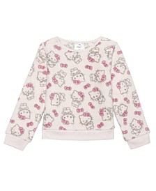 Little Girls Cozy Pullover Sweatshirt