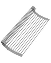Grand Fusion Over Sink Roll Up Corner Drying Rack, Gray