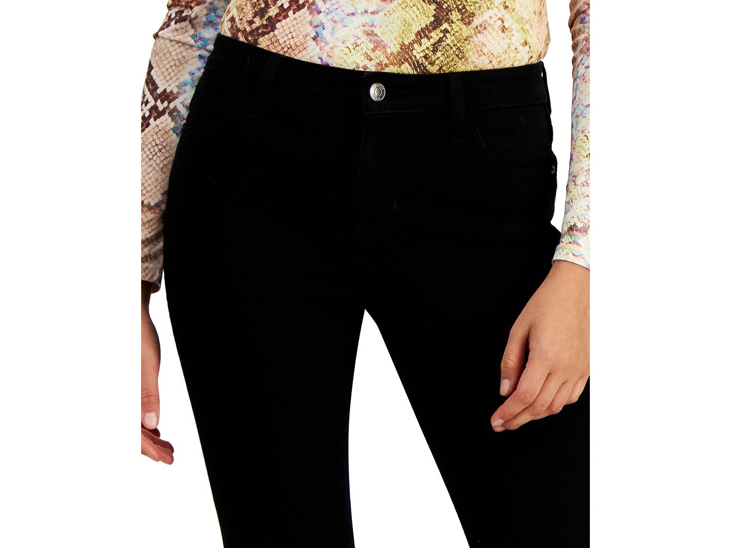 Женские джинсы GUESS Mid-Rise Sexy Curve Skinny, цвет: Чёрный — фото 5