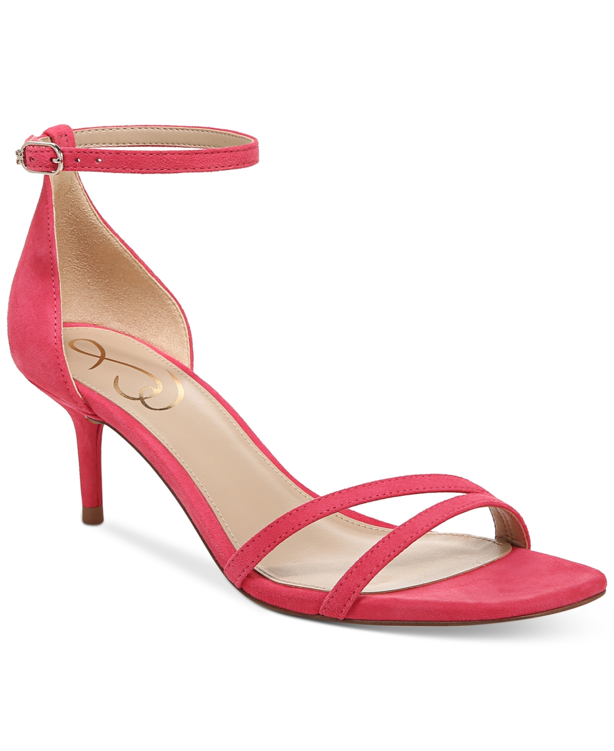 SAM EDELMAN PEONIE STRAPPY KITTEN-HEEL SANDALS