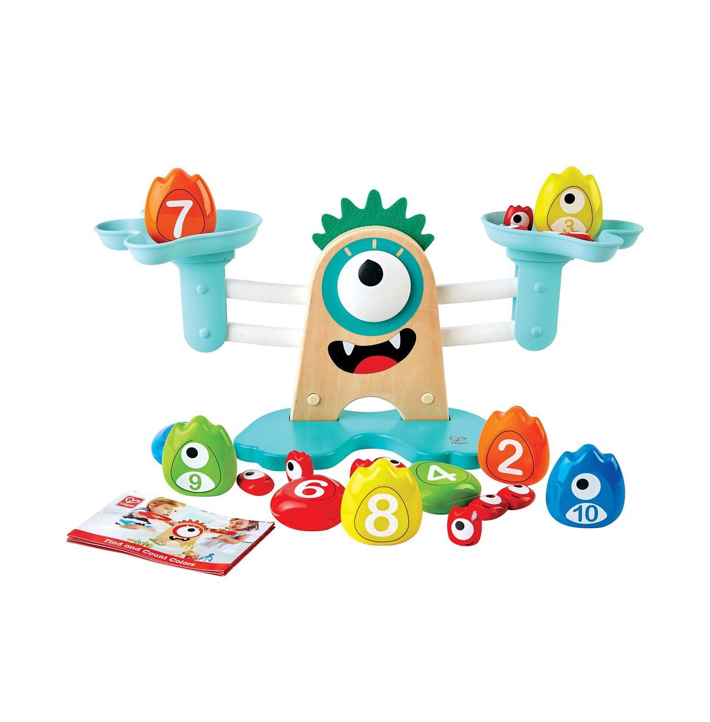 Детская игрушка Hape Monster Math Scale - Learning Measurements and Weight Comparisons — фото 1