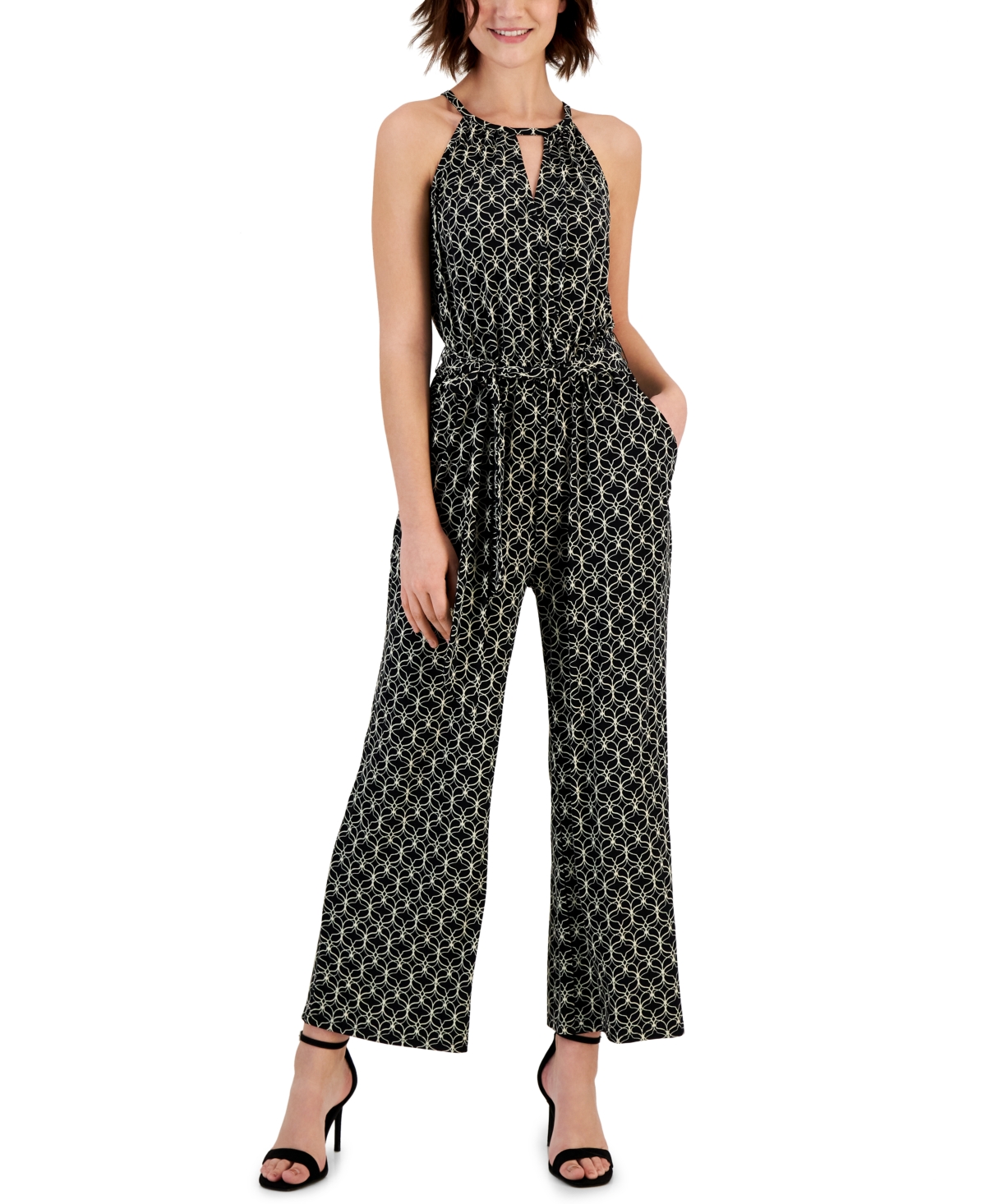 Jpr Studio Women's Tie-Waist Halter Jumpsuit