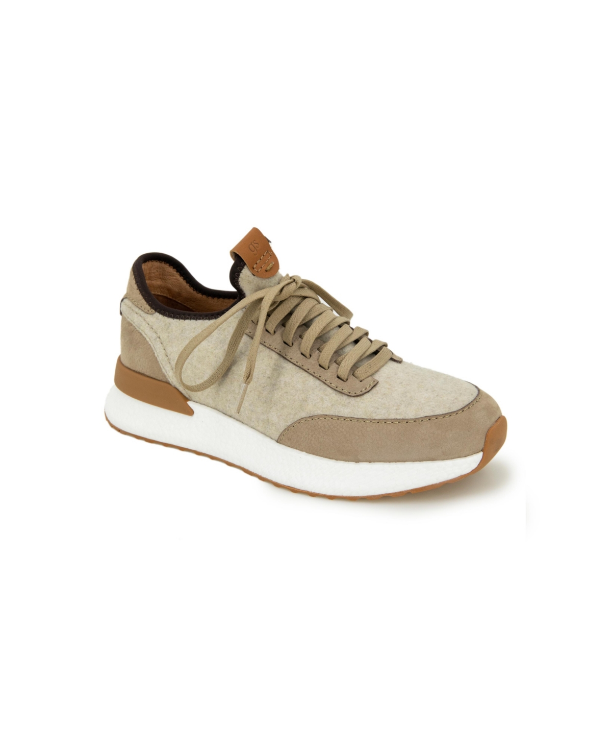 Shop Gentle Souls Men's Laurence Stretch Lightweight Jogger Shoes In Taupe
