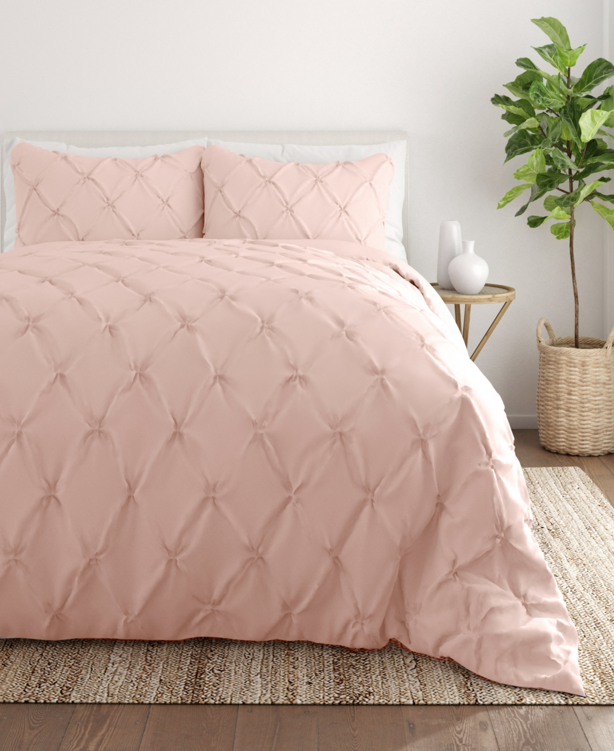 ienjoy Home Ultra Soft 2-Pc. Pinch Pleat Duvet Cover Set, Twin/Twin Xl