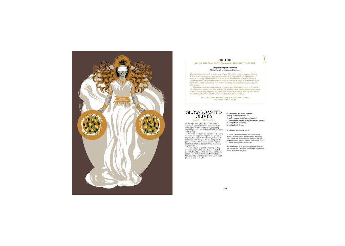 Divine Your Dinner: A Cookbook for Using Tarot as Your Guide to Magickal Meals by Courtney Mcbroom