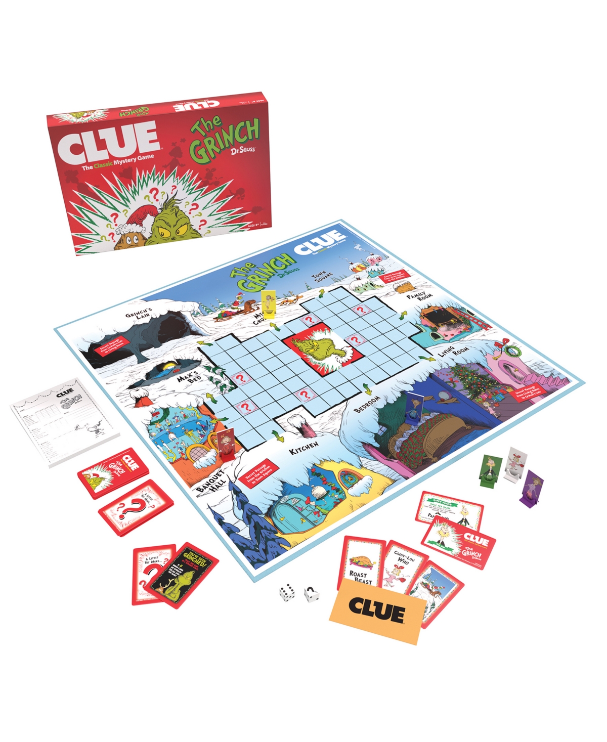 Clue The Grinch Board Game In Multi