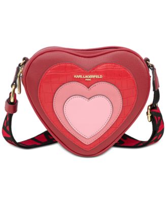 ❤️ Karl Lagerfeld MAYBELLE discount heart shaped crossbody purse ❤️