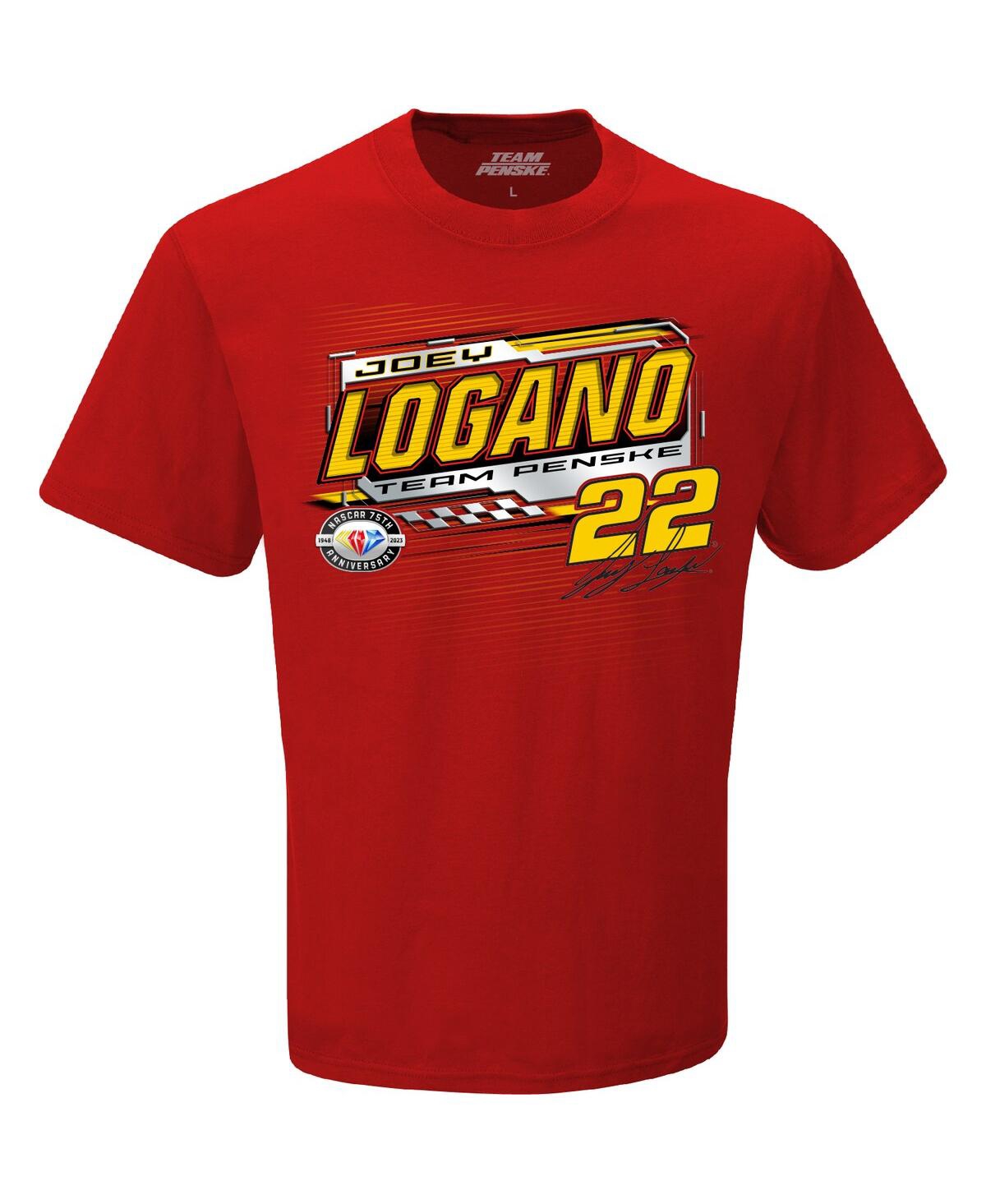 Shop Team Penske Men's  Red Joey Logano 2023 Nascar Cup Series Schedule T-shirt