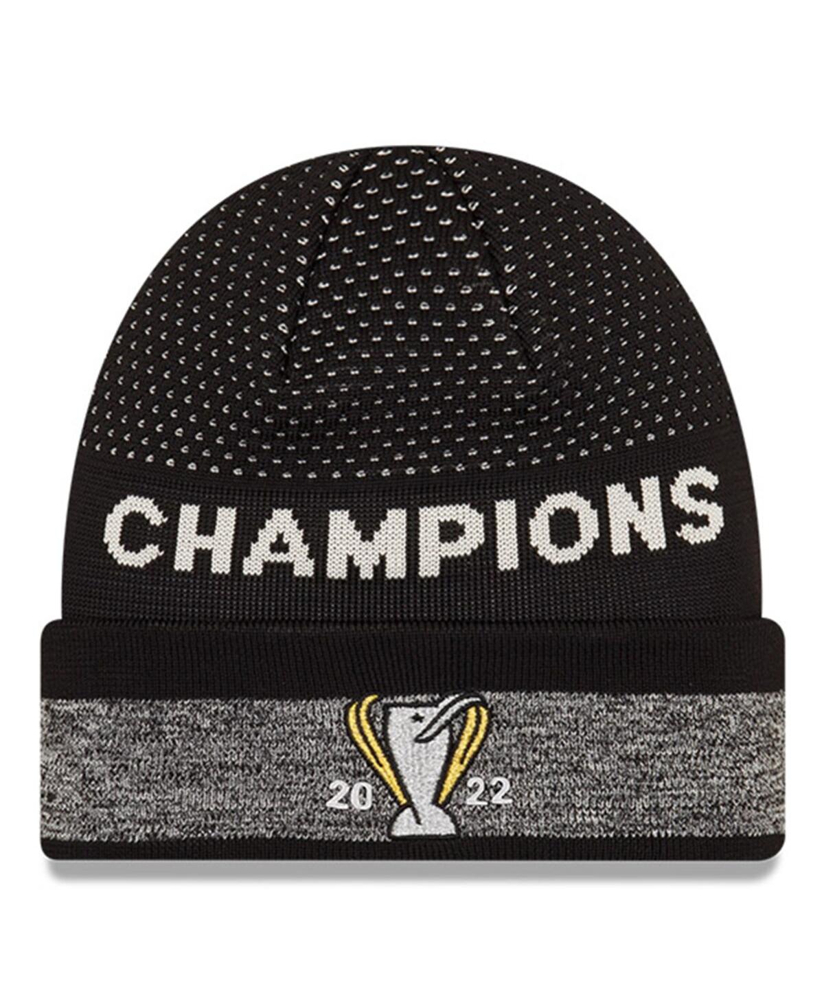 New Era Black Lafc 2022 Mls Cup Champions Locker Room Knit Hat In Black