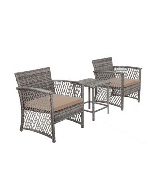 3-Piece Outdoor Patio Conversation Set