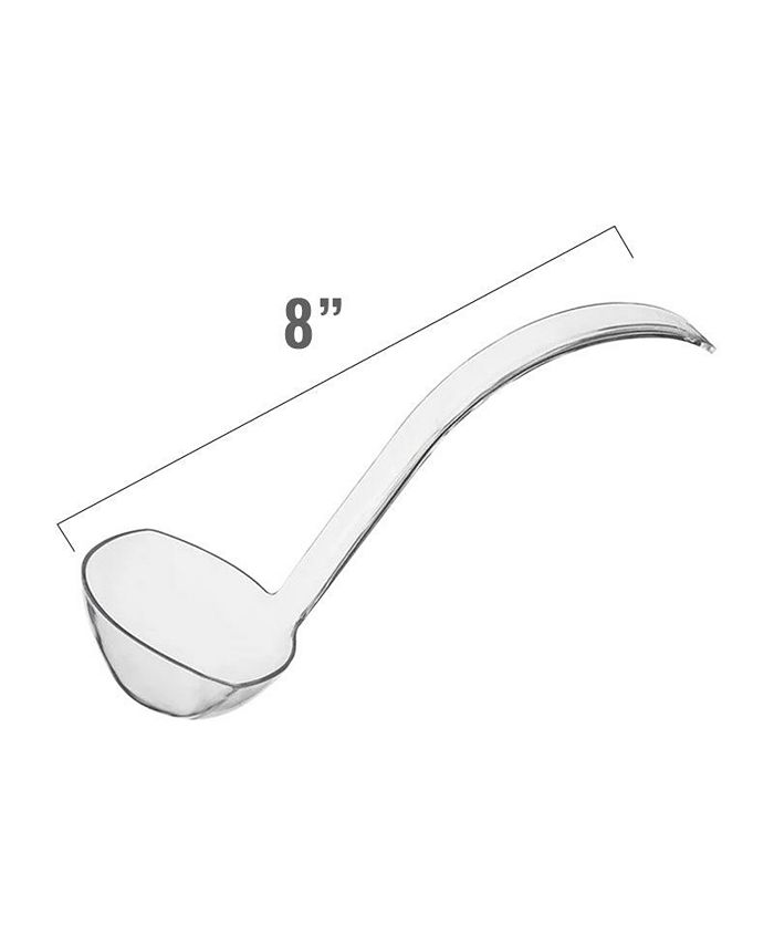 Smarty Had A Party Clear Disposable Plastic Large Serving Ladles (48