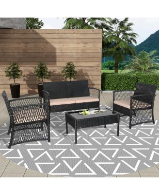 4-Piece Outdoor Patio Conversation Set