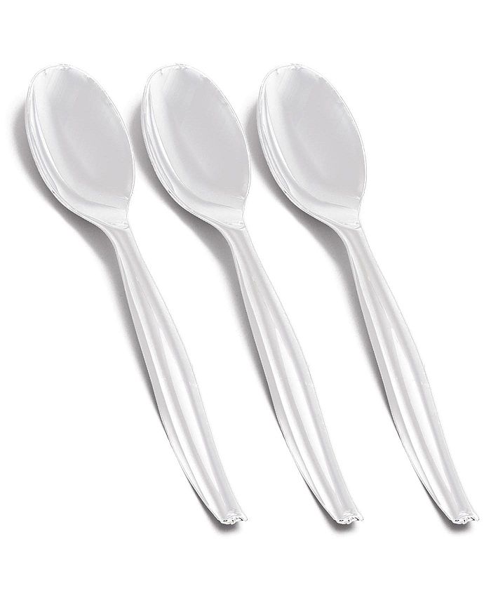 Smarty Had A Party Clear Disposable Plastic Serving Spoons (150 Spoons