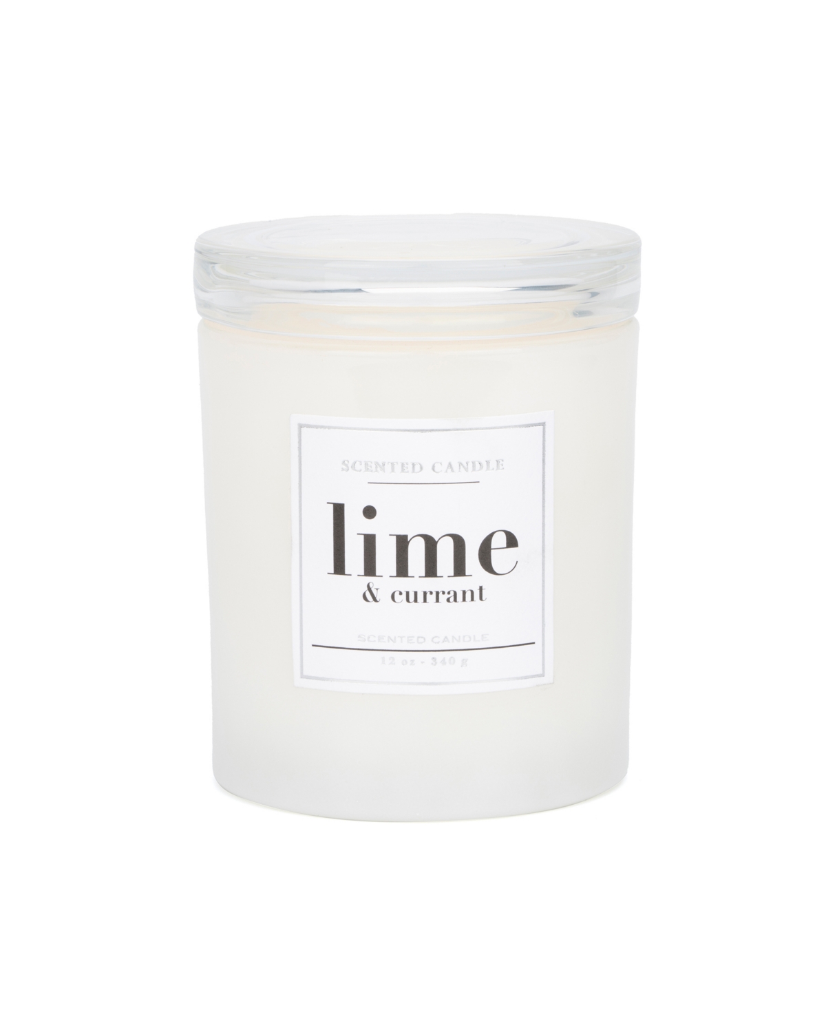 Hybrid & Company Lime Current Scented Jar Candle In Clear