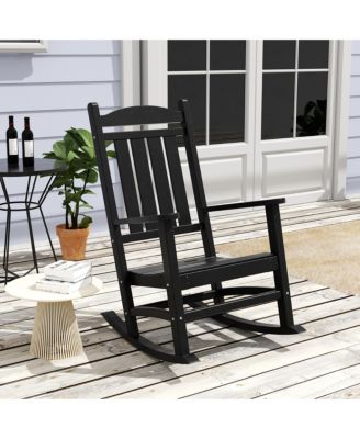 All-Weather Outdoor Patio Poly Classic Porch Rocking Chair