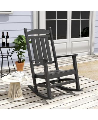 All-Weather Outdoor Patio Poly Classic Porch Rocking Chair