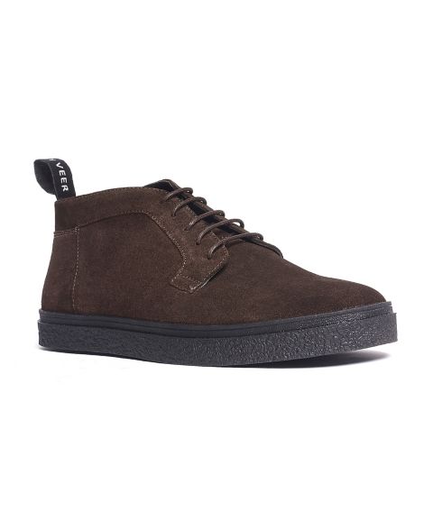 Мужские ботинки Anthony Veer Bushwick Lace-Up Suede Chukka, цвет: Тёмный коричневый