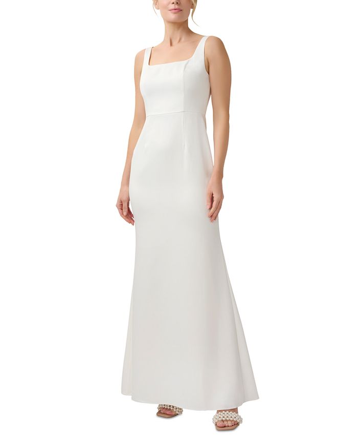 Adrianna Papell Women's Square-Neck Mermaid Gown - Macy's