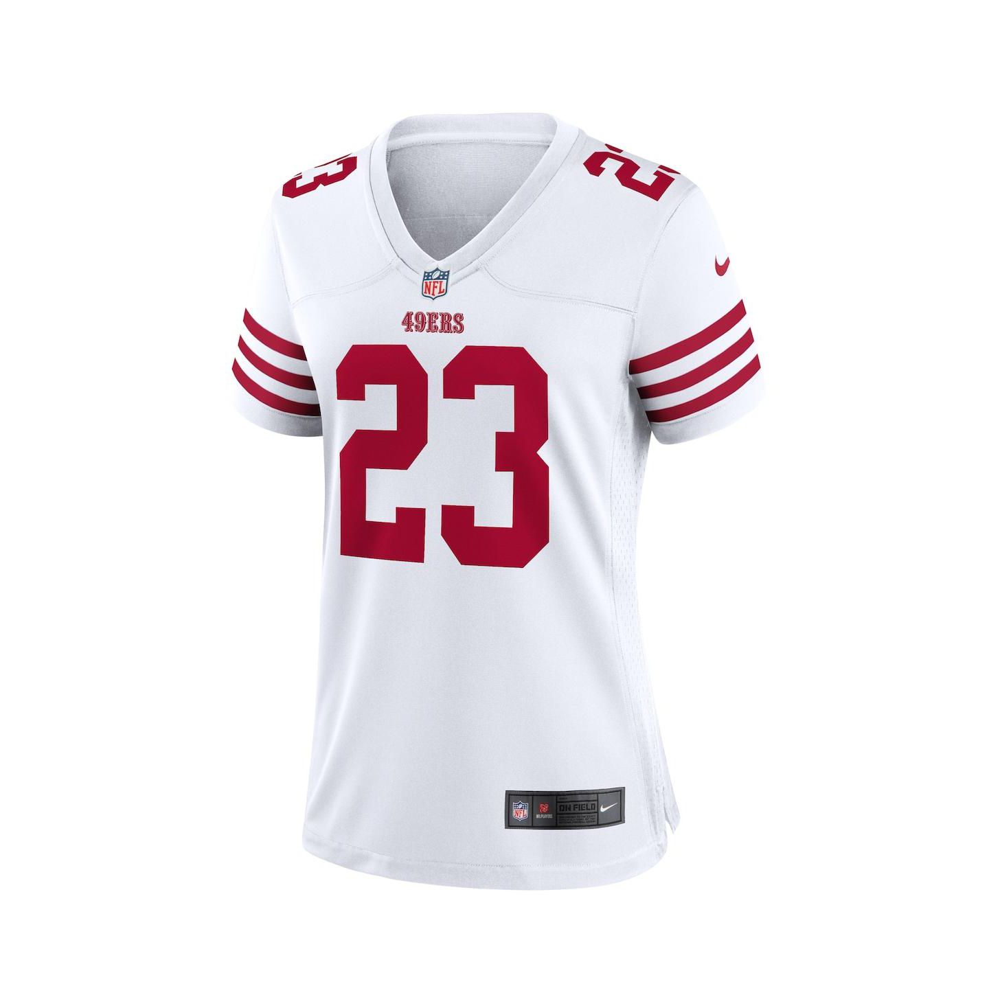Женское джерси Nike Christian McCaffrey San Francisco 49ers Game Player, White — фото 3