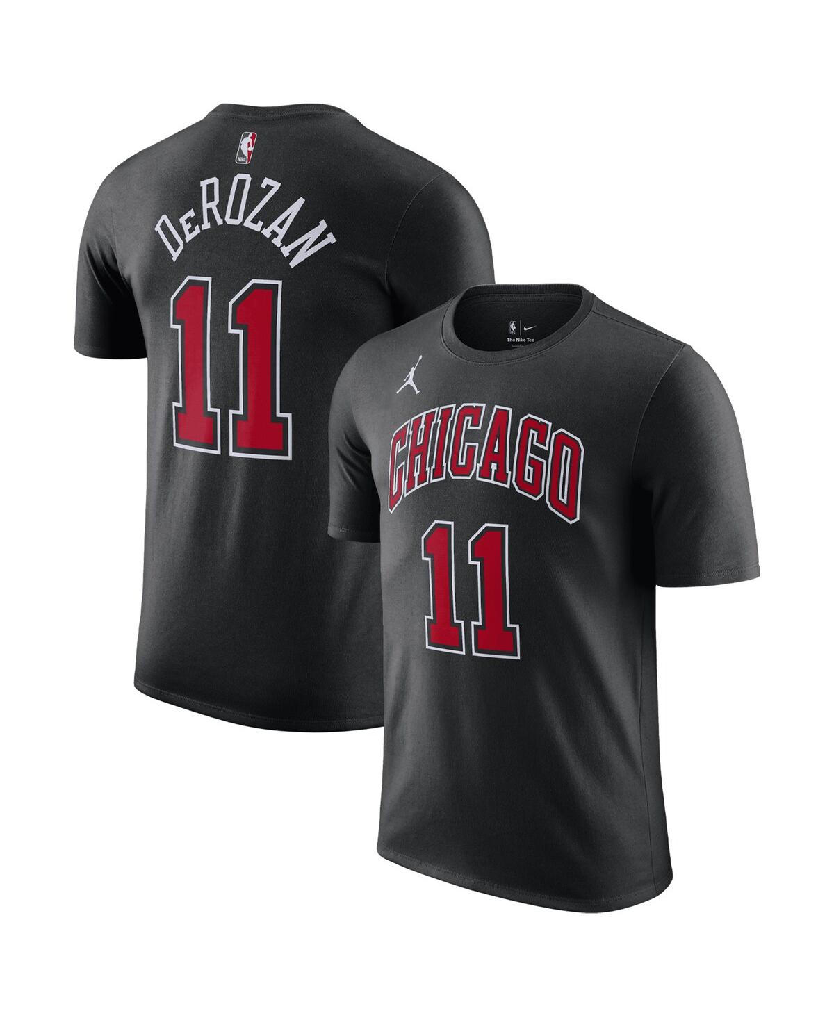 Jordan Men's  Brand Demar Derozan Black Chicago Bulls 2022/23 Statement Edition Name And Number T-shi In Black