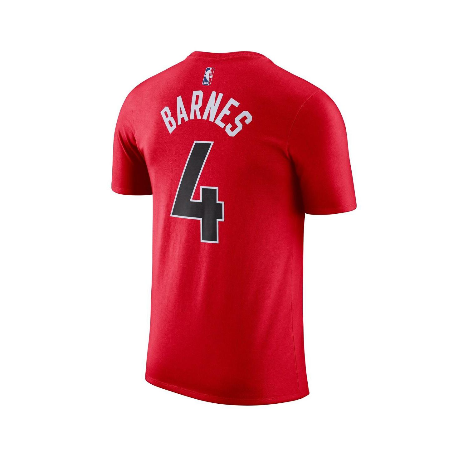 Men's Scottie Barnes Red Toronto Raptors Icon 2022/23 Name and Number Performance T-shirt