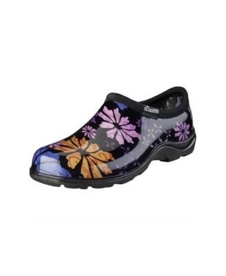 Womens Rain Garden Shoes Flower Power Print