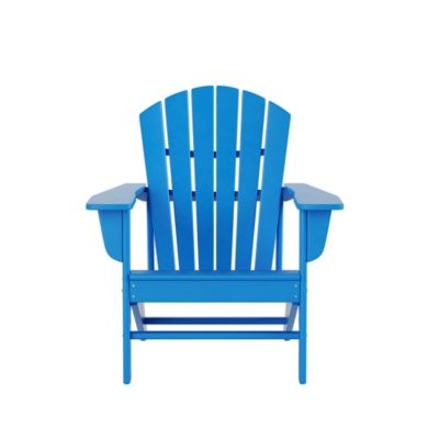Adirondack Chair with Footrest Ottoman Set (Set of 2)