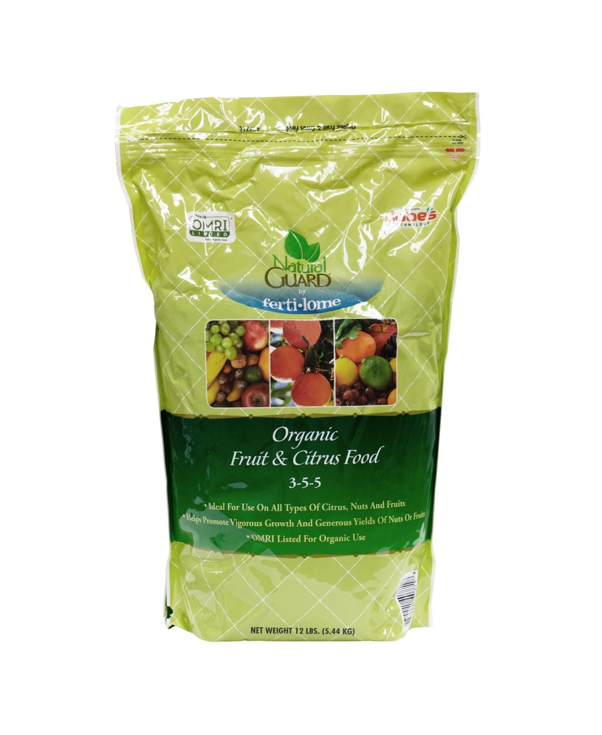 Natural and Organic Fruit and Citrus Food 3-5-5, 12lbs - Open Misce