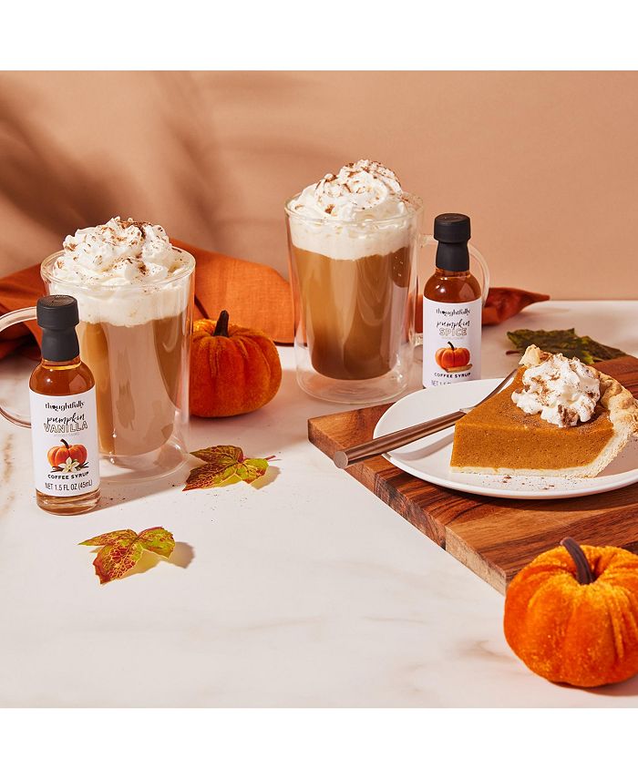Thoughtfully Gourmet, Pumpkin Coffee Syrup Variety Pack, Set of 4 Macy's