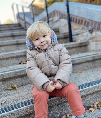 Baby Boys Sherpa Lined Puffer Jacket Winter Coat