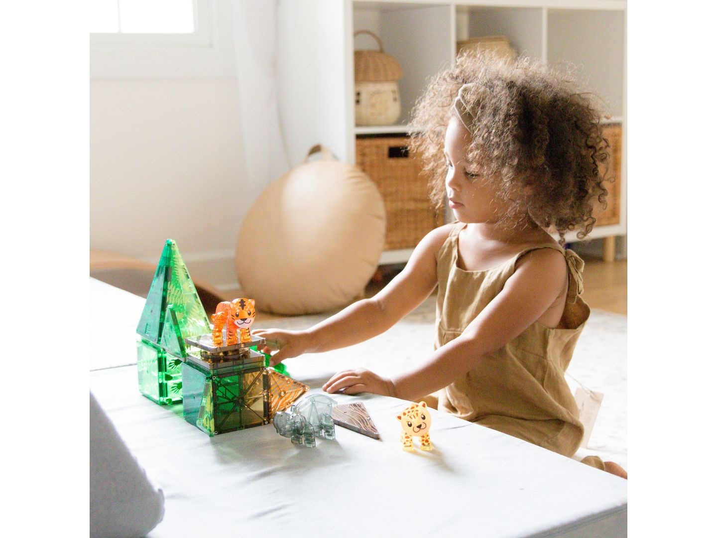 Детский конструктор Magna-Tiles® Jungle Animals 25-Piece Building Set, Ages 3+ — фото 2