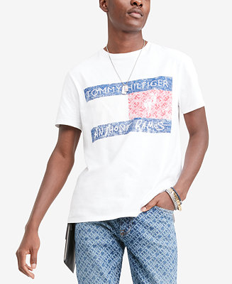 Tommy Hilfiger Men's Distressed Flag Graphic T-Shirt - Macy's