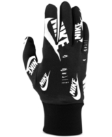 Nike Men's Fleece Logo Gloves - Black/white/lt Crimson