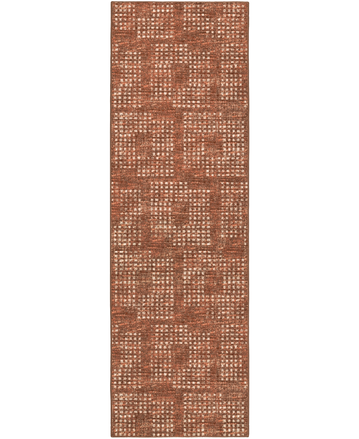D Style Delano Da1 2'6" X 10' Runner Area Rug In Paprika