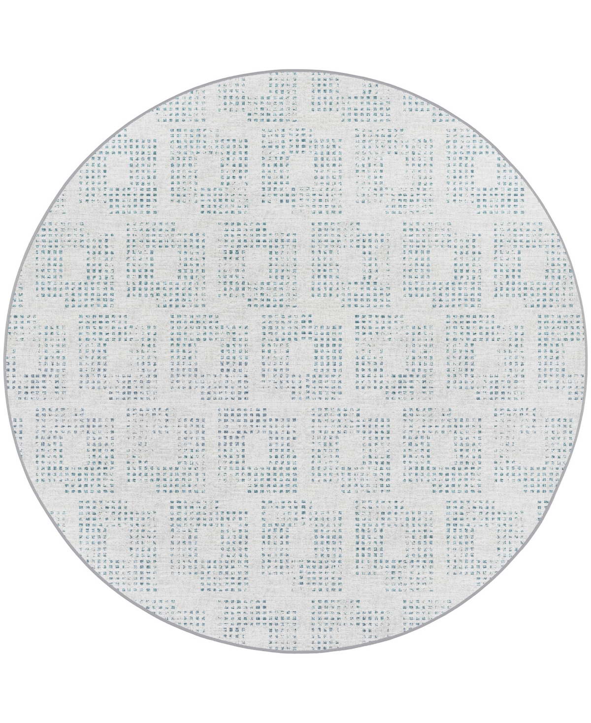 D Style Delano Da1 8' X 8' Round Area Rug In Gray