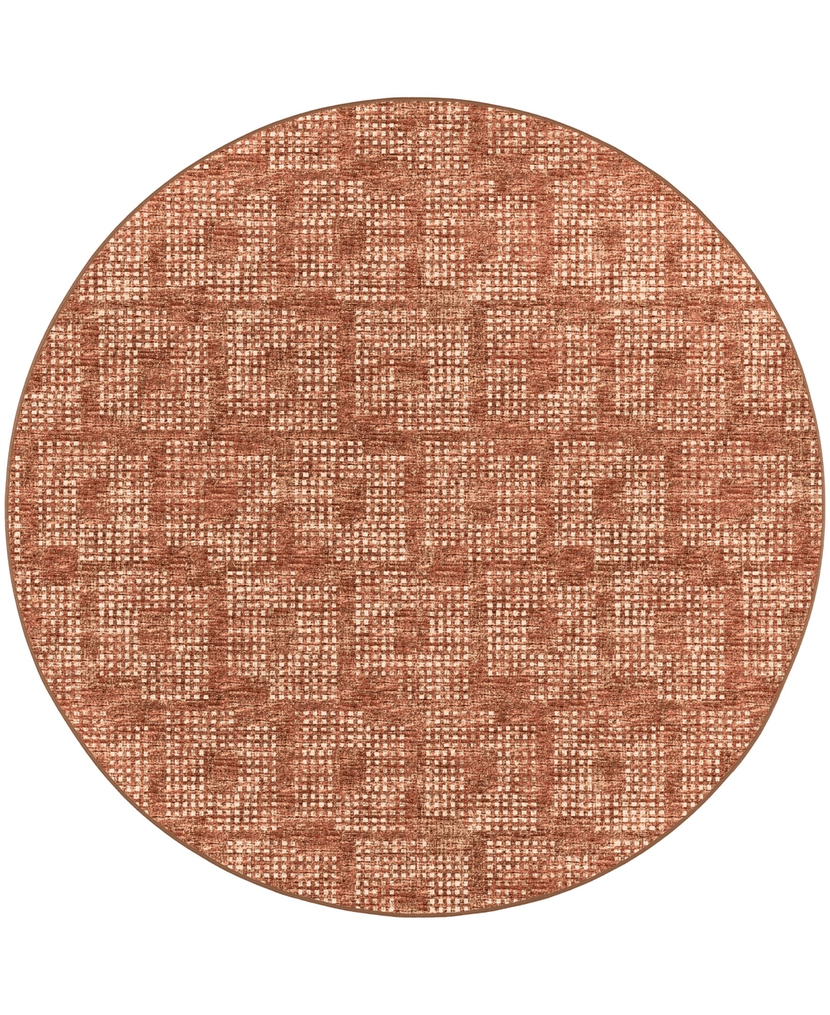 D Style Delano Da1 8' X 8' Round Area Rug In Paprika