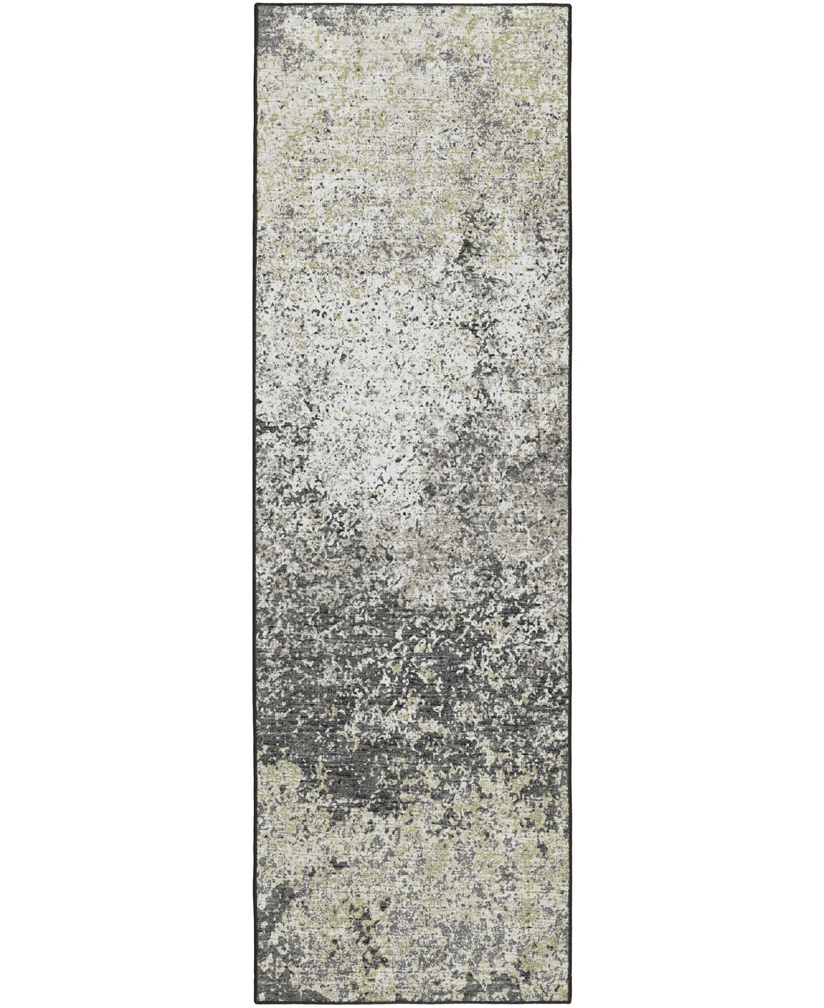 D Style Briggs Brg-3 2'6in x 12' Runner Area Rug - Slate