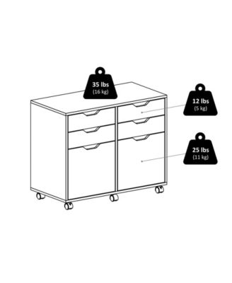 Halifax 26.3" Wood 2-Door Wide Storage Cabinet