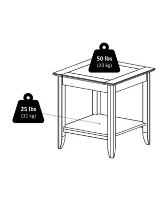 Santino 24.02" Wood Accent Table