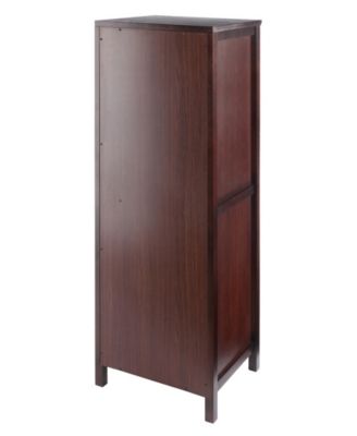 Brooke Jelly 47.44" Wood 4-Section Wine Storage Cupboard